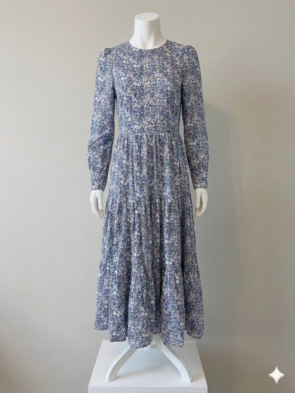 J Crew Long Tiered Dress Liberty June's Meadow Size 00